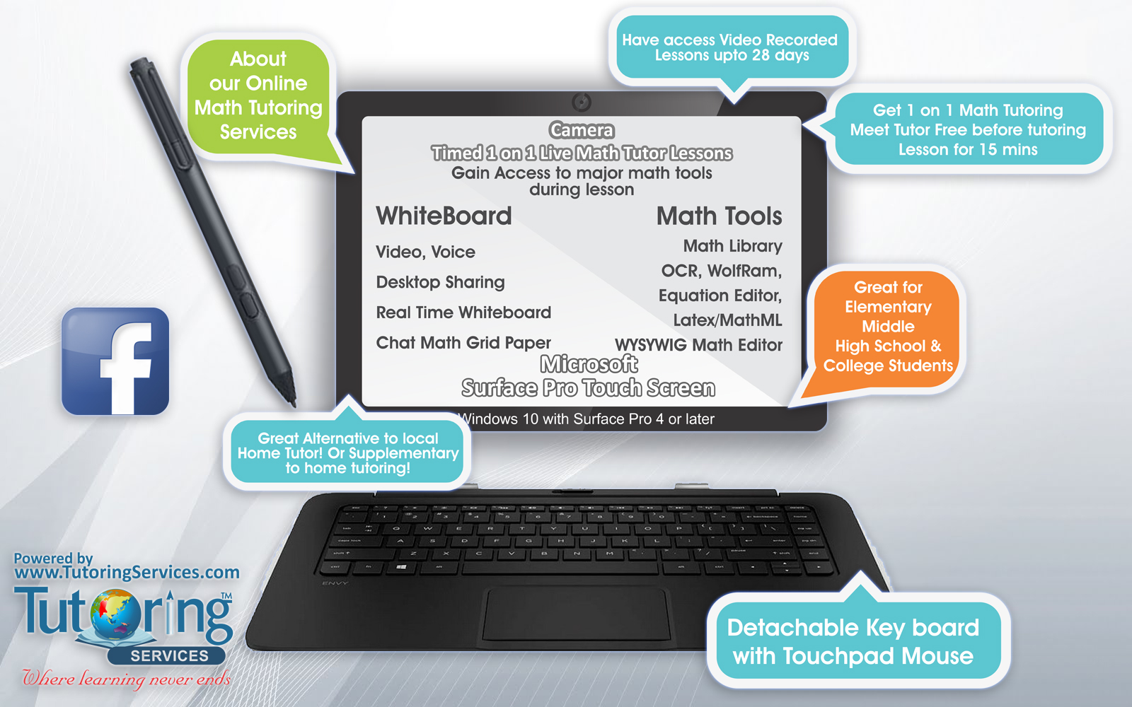 Online Math Tutoring - For High - Middle - School - College/Adult Students